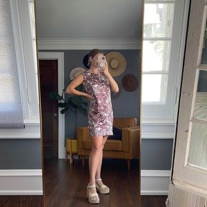 The limited pattern mini dress